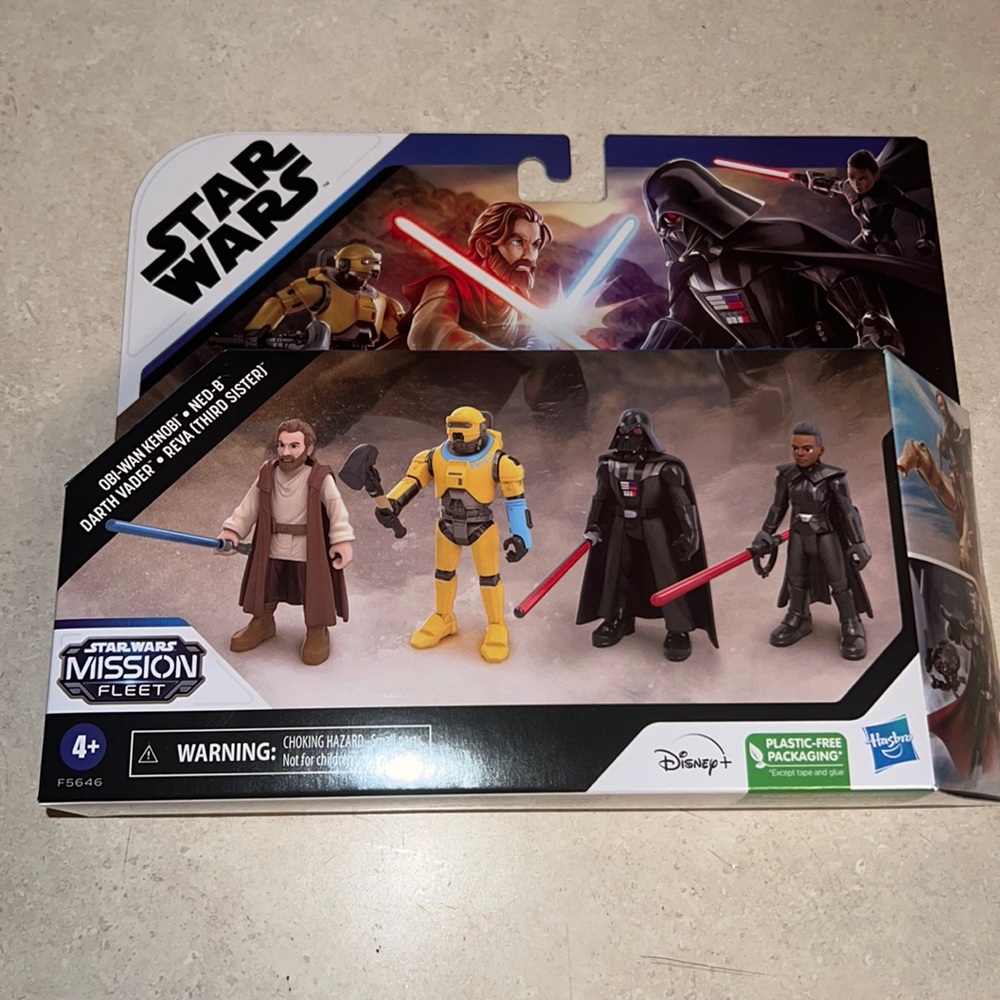 New Star wars mission fleet Figure 4 PK, Obi WanKenobi, Reva, Darth Vader, Ned B